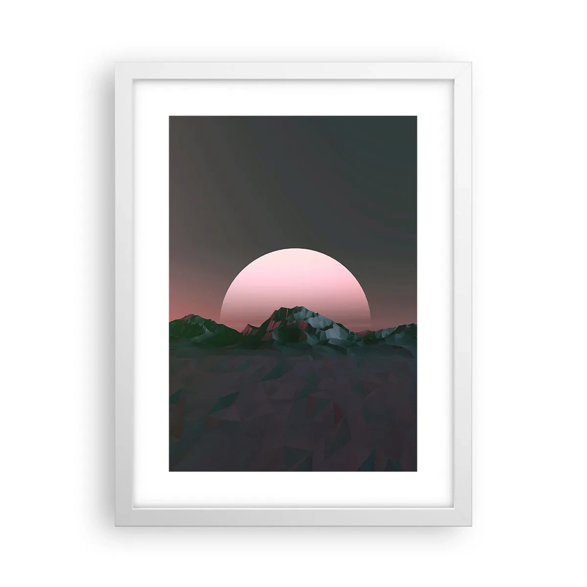 Póster en marco blanco - En una galaxia muy muy lejana - 30x40 cm
