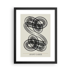 Póster en marco negro - Salió espontáneamente - 30x40 cm