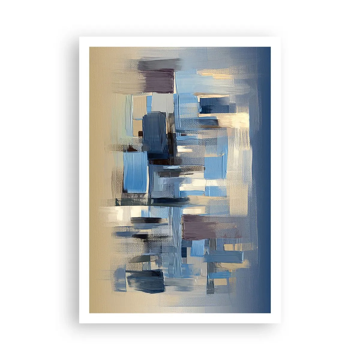 Póster - Construcción azul - 70x100 cm