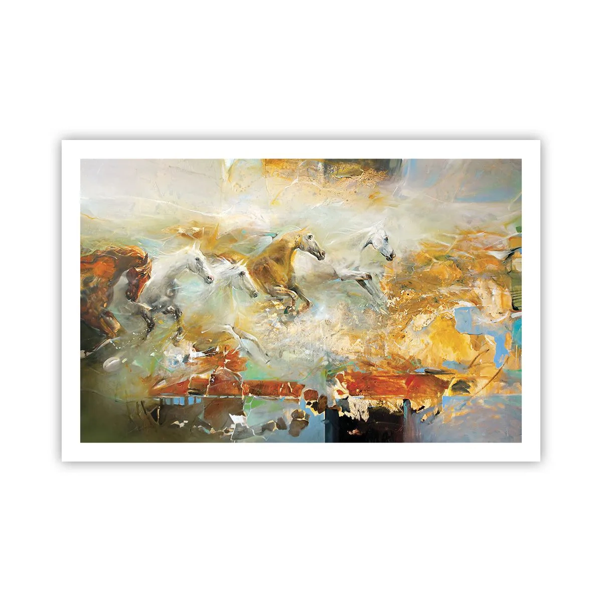 Póster - Galopando a través de la luz - 91x61 cm