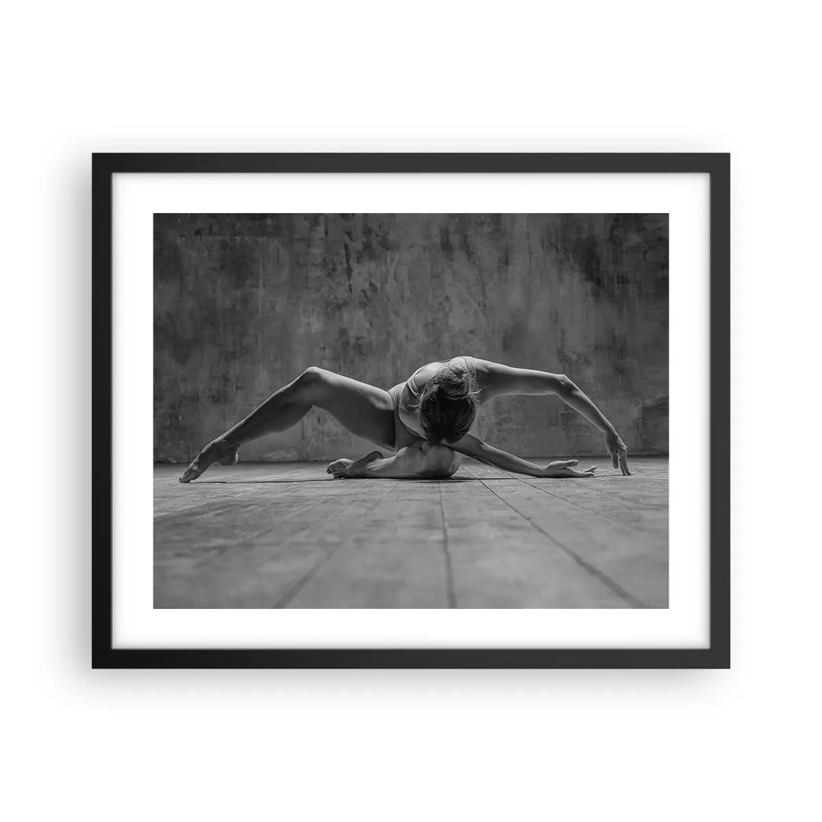 Póster en marco negro - Simetría encontrada - 50x40 cm