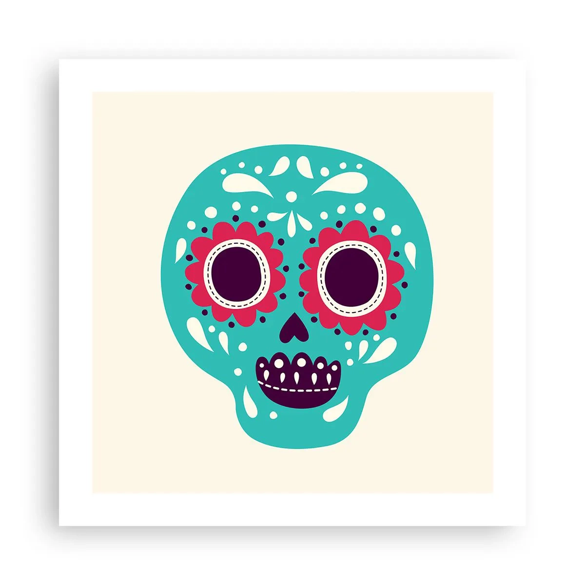 Póster - La vida: diversión hasta la muerte - 50x50 cm