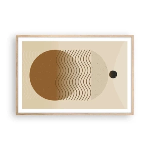 Póster en marco roble claro - Sobre el origen de las figuras geométricas - 91x61 cm