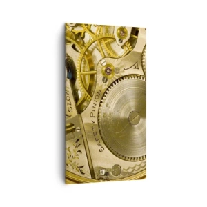 Cuadro sobre lienzo - Impresión de Imagen - Siga el ritmo de los tiempos - 45x80 cm