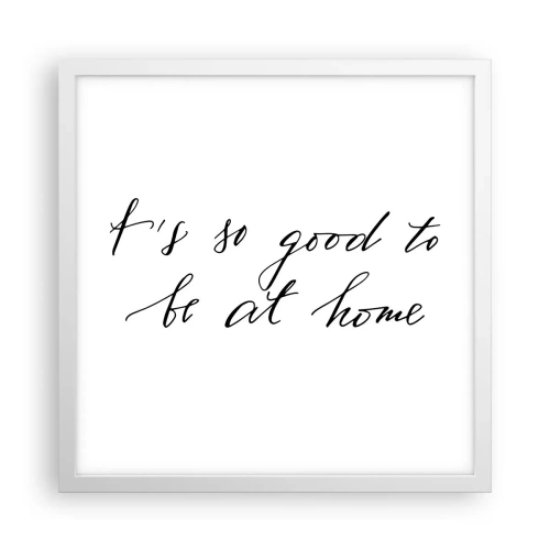 Póster en marco blanco - Toda la verdad - 40x40 cm