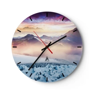 Reloj de pared - Reloj de vidrio - La fuerza y la pureza de la naturaleza - 40x40 cm