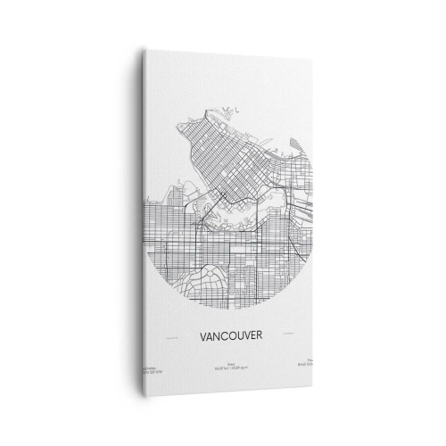 Cuadro sobre lienzo - Impresión de Imagen - Anatomía de Vancouver - 55x100 cm