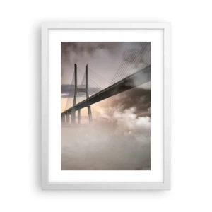 Póster en marco blanco - Junto al río que no existe - 30x40 cm