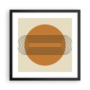 Póster en marco negro - El plan perfecto - 40x40 cm