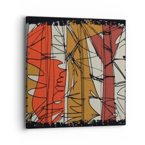 Cuadro sobre lienzo - Impresión de Imagen - Composición espontánea - 40x40 cm