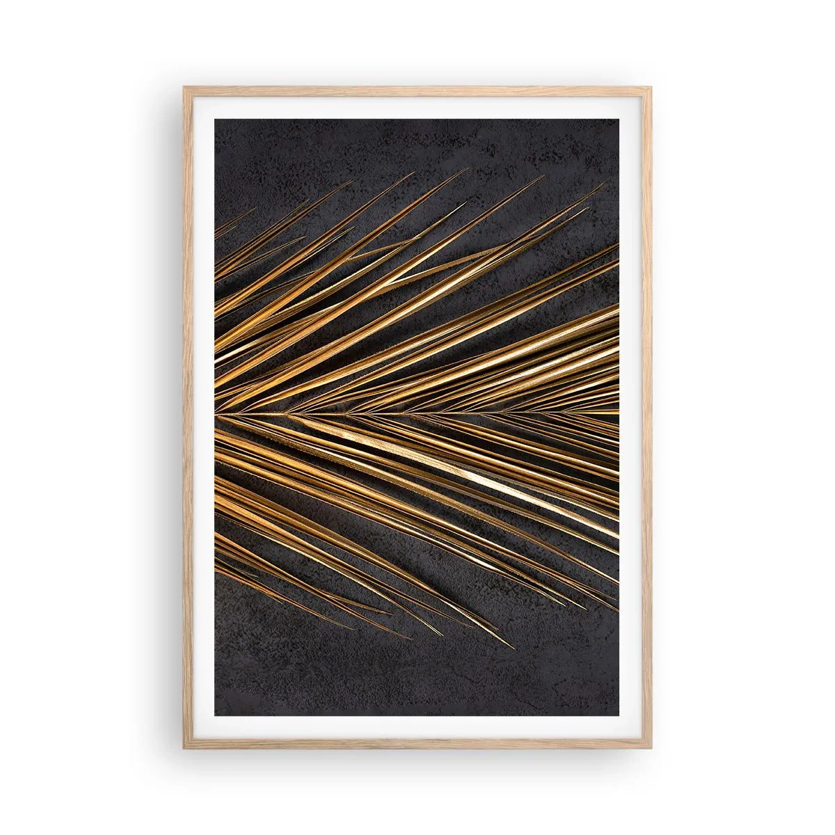 Póster en marco roble claro - El oro de los trópicos - 70x100 cm