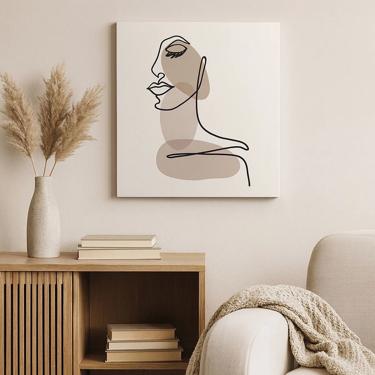 Cuadro sobre lienzo - Impresión de Imagen - Una línea de hermosura - 30x30 cm