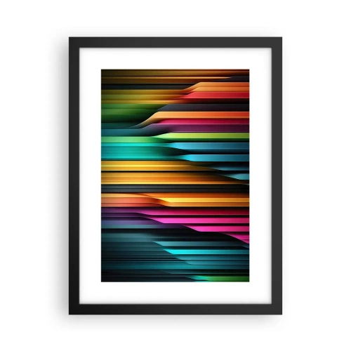 Póster en marco negro - Órgano luminoso - 30x40 cm