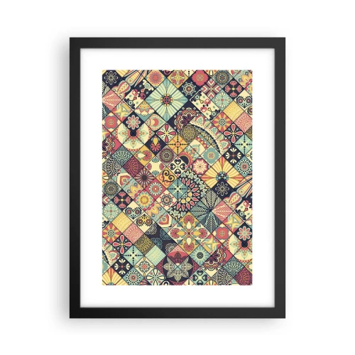 Póster en marco negro - Clima marroquí - 30x40 cm