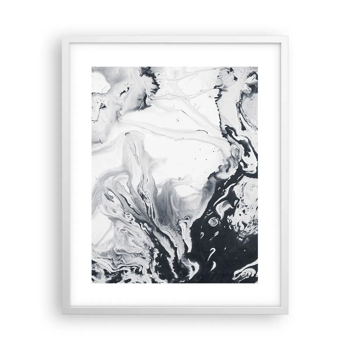 Póster en marco blanco - Dentro de la Tierra - 40x50 cm