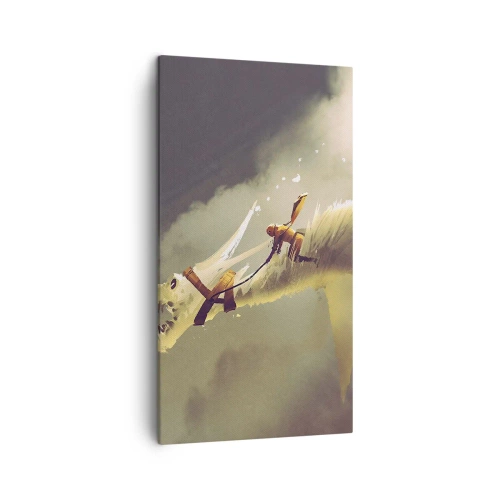 Cuadro sobre lienzo - Impresión de Imagen - Al rescate - 45x80 cm