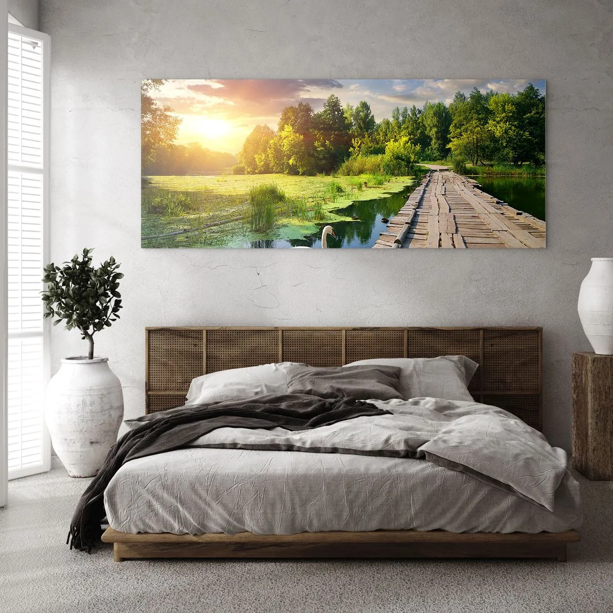 Cuadro sobre vidrio - Impresiones sobre Vidrio - Verano, verano en todas partes - 100x40 cm