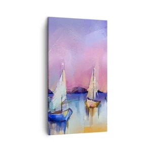 Cuadro sobre lienzo - Impresión de Imagen - Dirección alta mar - 45x80 cm