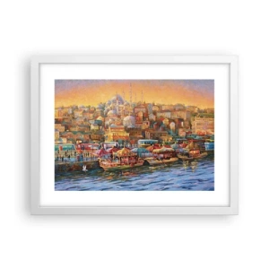 Póster en marco blanco - Una historia en Estambul - 40x30 cm