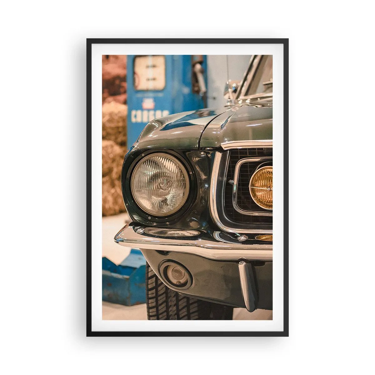 Póster en marco negro - Encuentro con una leyenda - 61x91 cm