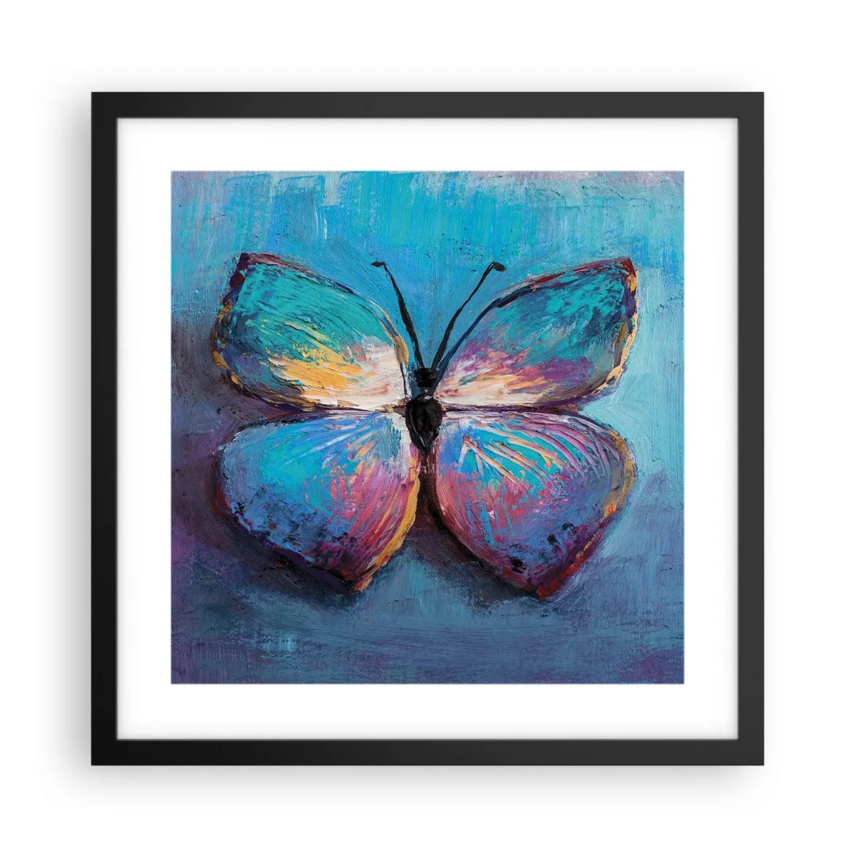 Póster en marco negro - En todo su esplendor - 40x40 cm