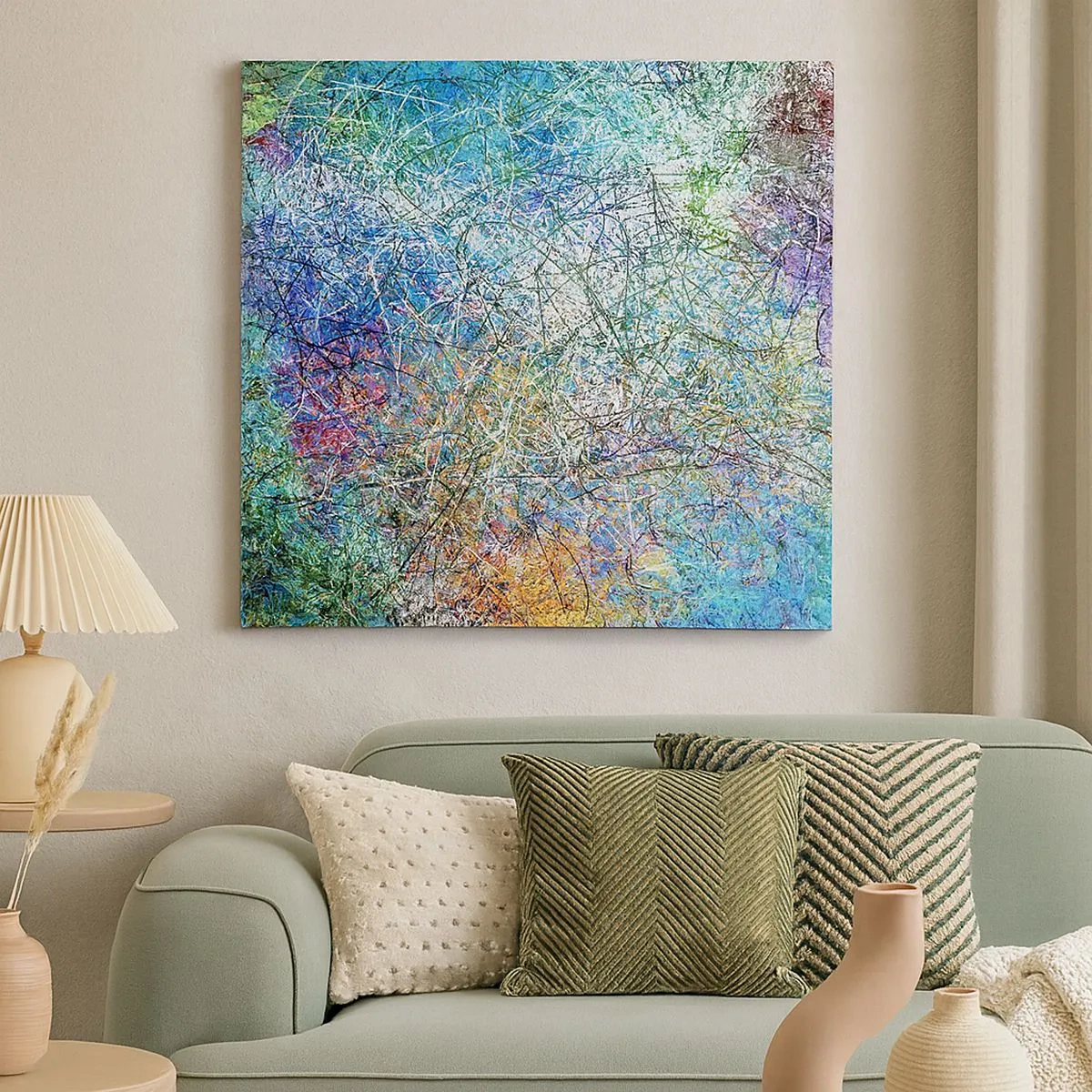 Cuadro sobre lienzo - Impresión de Imagen - No es tan fácil - 30x30 cm