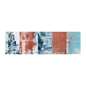 Muestra de fotomural Premium Canvas - Mitad abstracción, mitad abstracción - Abstracción, Pedazo, Cuadro - 100x30 cm