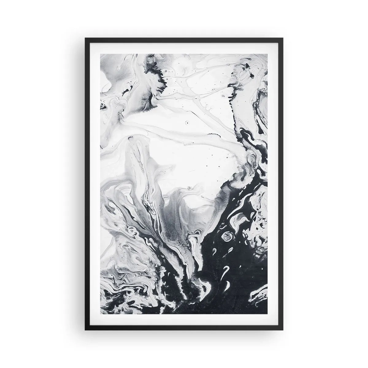 Póster en marco negro - Dentro de la Tierra - 61x91 cm