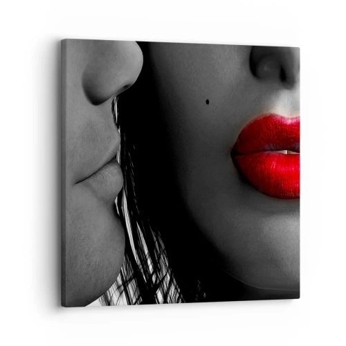 Cuadro sobre lienzo - Impresión de Imagen - Cara a cara  - 30x30 cm