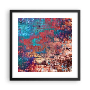 Póster en marco negro - Memoria y olvido - 40x40 cm