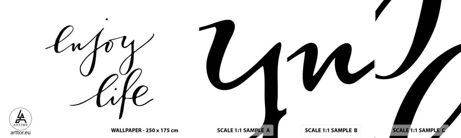 Muestra De Fotomural Standard Eco - Nada que añadir... - Tipografía, Afirmación, Máxima - 100x30 cm
