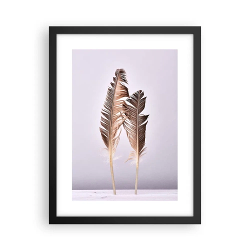 Póster en marco negro - Contra la nada - 30x40 cm