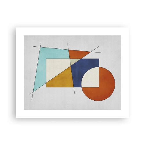 Póster - Abstracción: diversión modernista - 50x40 cm
