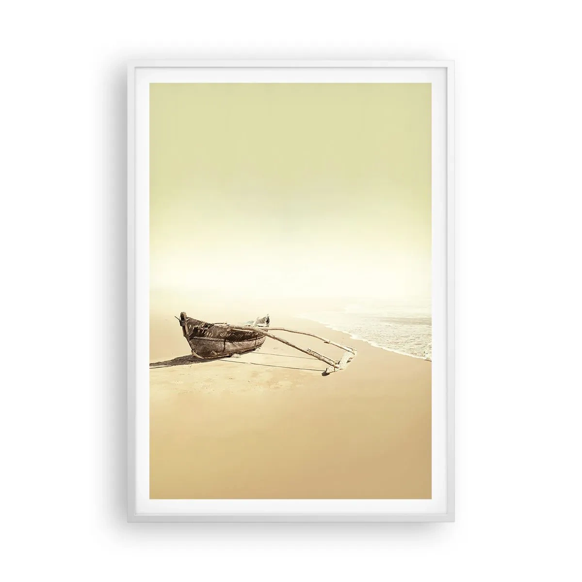 Póster en marco blanco - Un recuerdo de los mares del sur - 70x100 cm