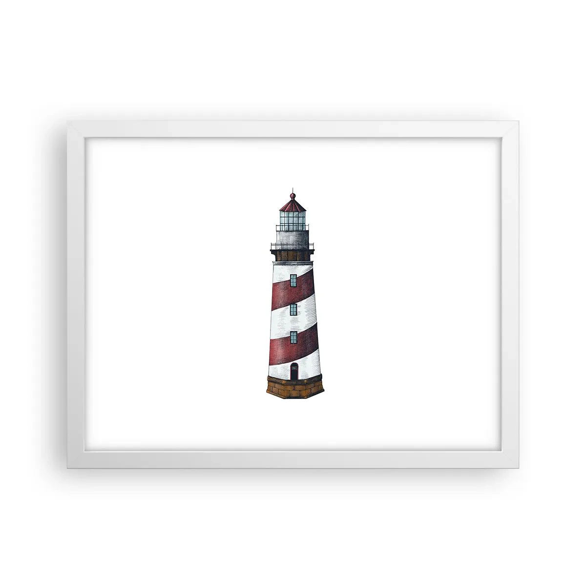 Póster en marco blanco - Siempre en guardia - 40x30 cm