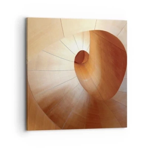 Cuadro sobre lienzo - Impresión de Imagen - Serpentina arquitectónica - 70x70 cm