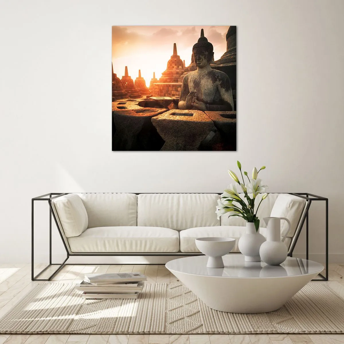 Cuadro sobre vidrio - Impresiones sobre Vidrio - Tiempo de gran sabiduría - 70x70 cm