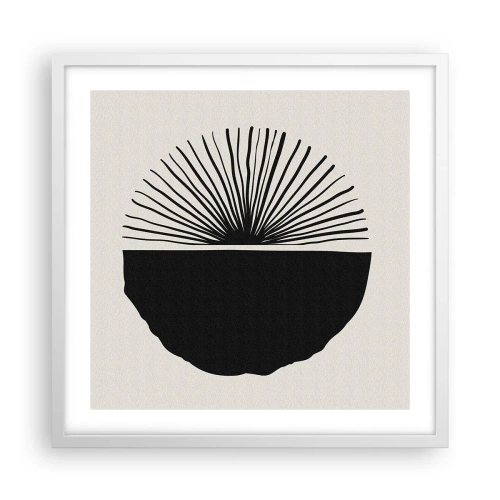 Póster en marco blanco - Un abanico de posibilidades - 50x50 cm