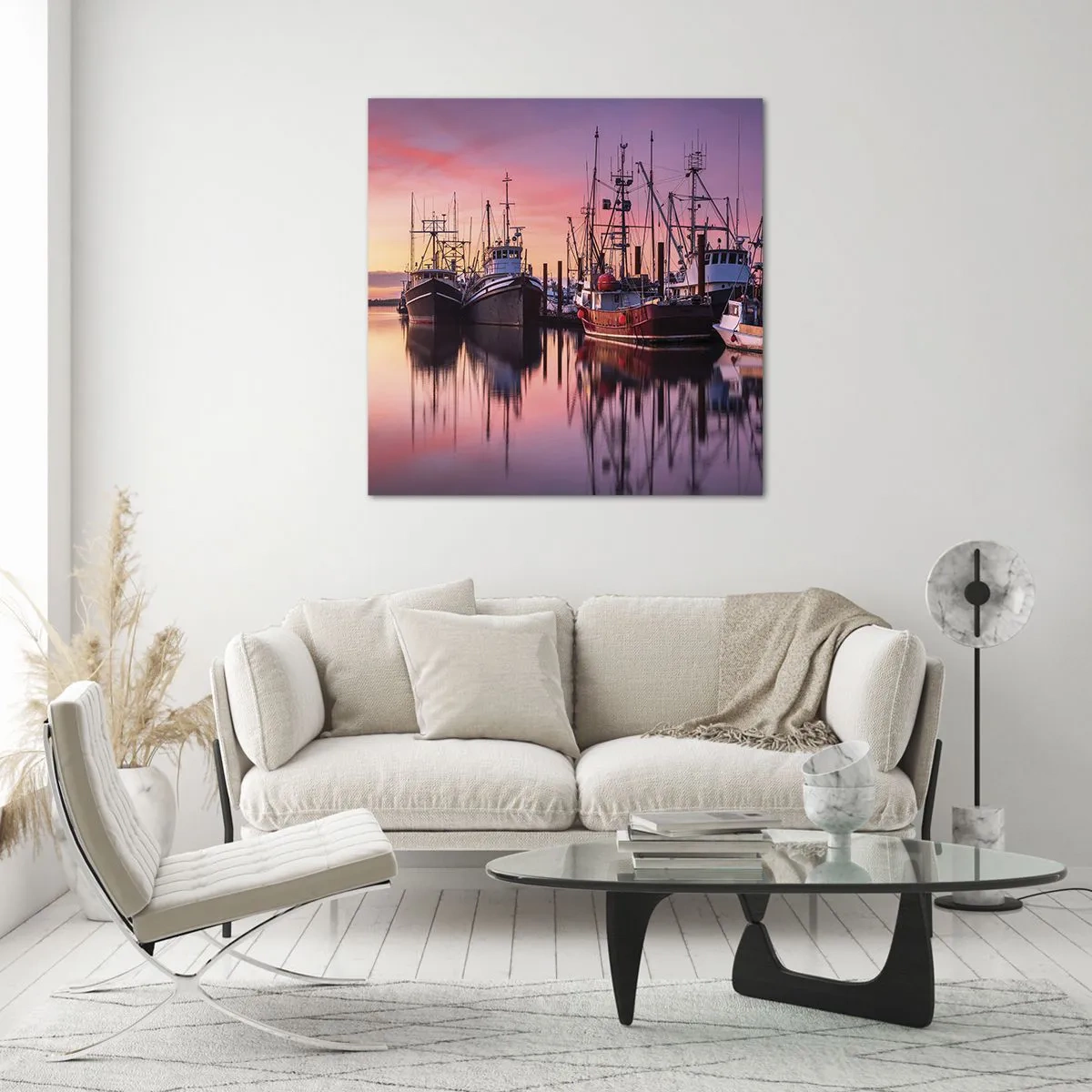 Cuadro sobre vidrio - Impresiones sobre Vidrio - Descanso antes de partir - 40x40 cm