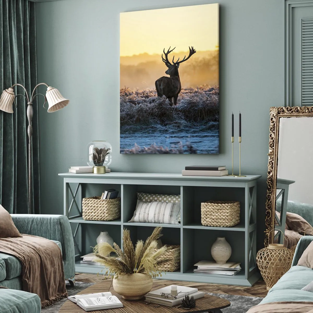 Cuadro sobre lienzo - Impresión de Imagen - Coronado en sus propios dominios - 65x120 cm