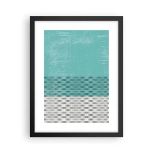 Póster en marco negro - Composición equilibrada - 30x40 cm