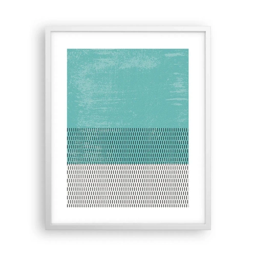Póster en marco blanco - Composición equilibrada - 40x50 cm