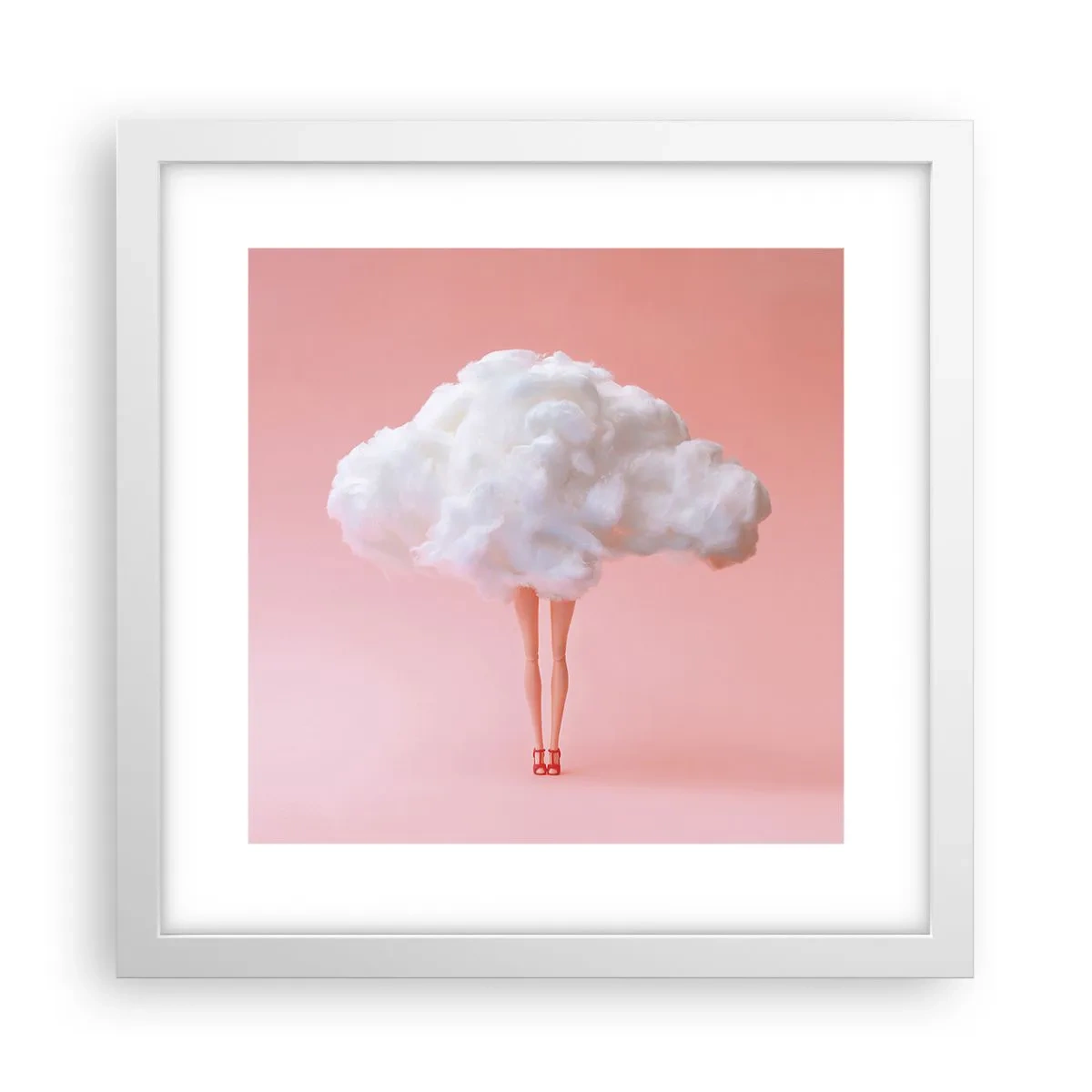 Póster en marco blanco - Dulce promesa - 30x30 cm