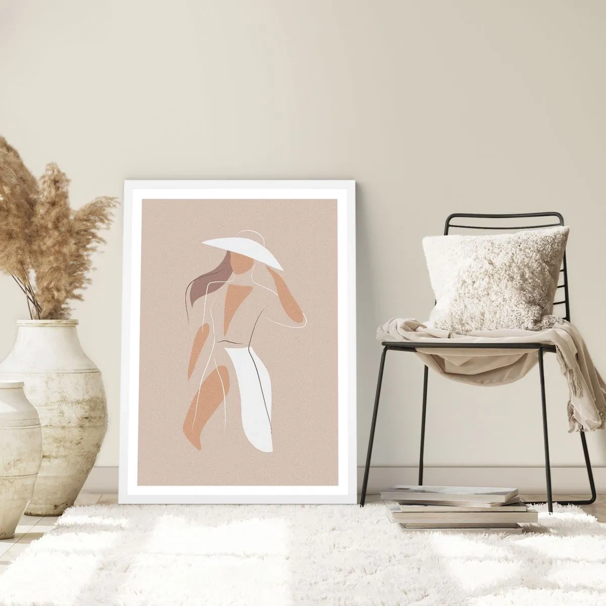 Póster en marco blanco - La moda es alegría - 70x100 cm