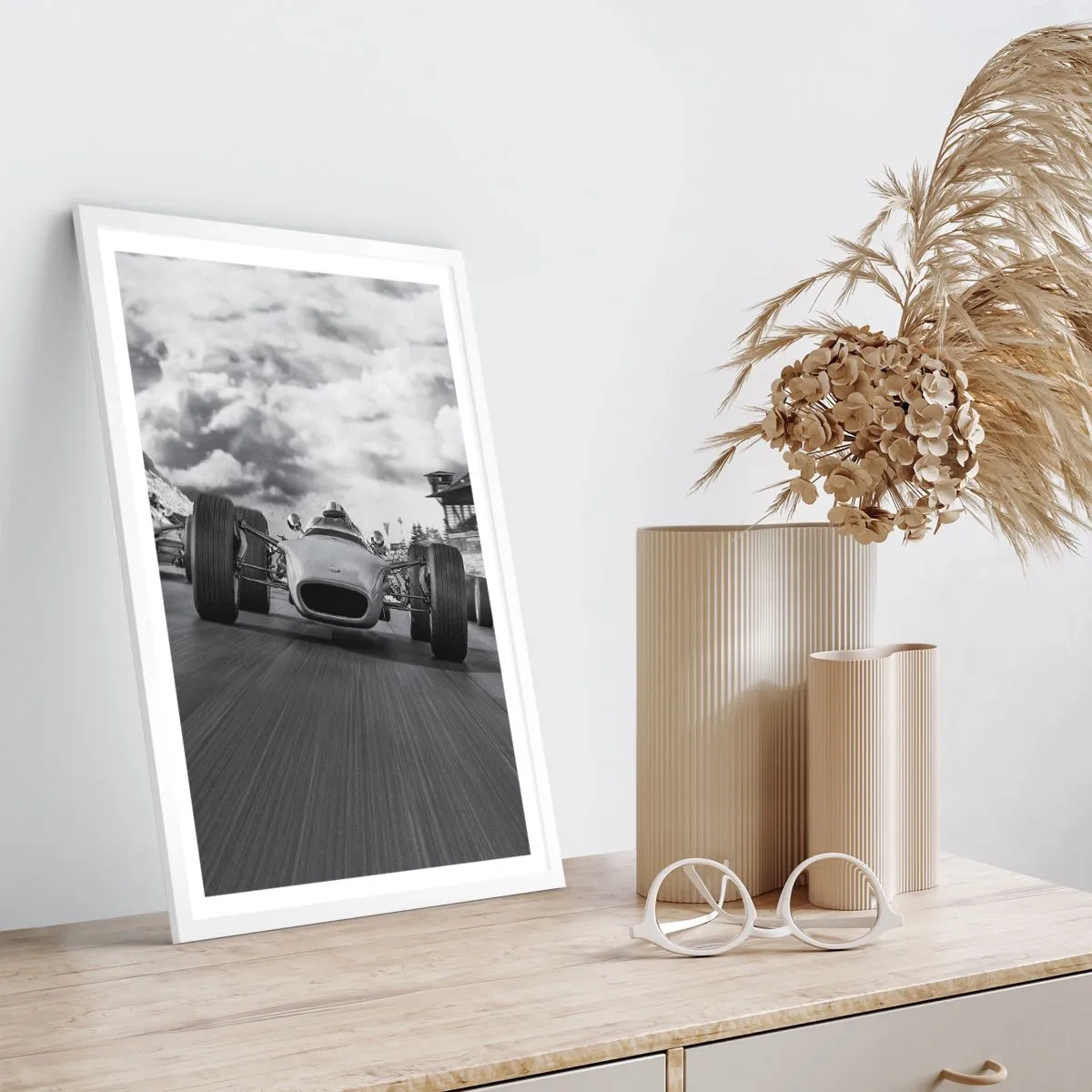 Póster en marco blanco - ¡Hay poder! - 70x100 cm