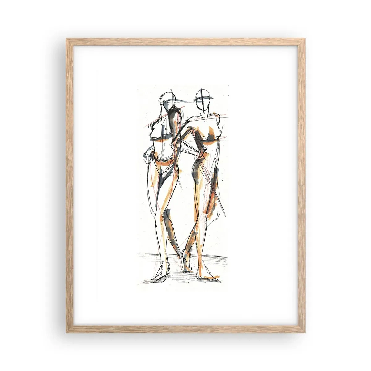 Póster en marco roble claro - Un estudio sobre el encanto - 40x50 cm