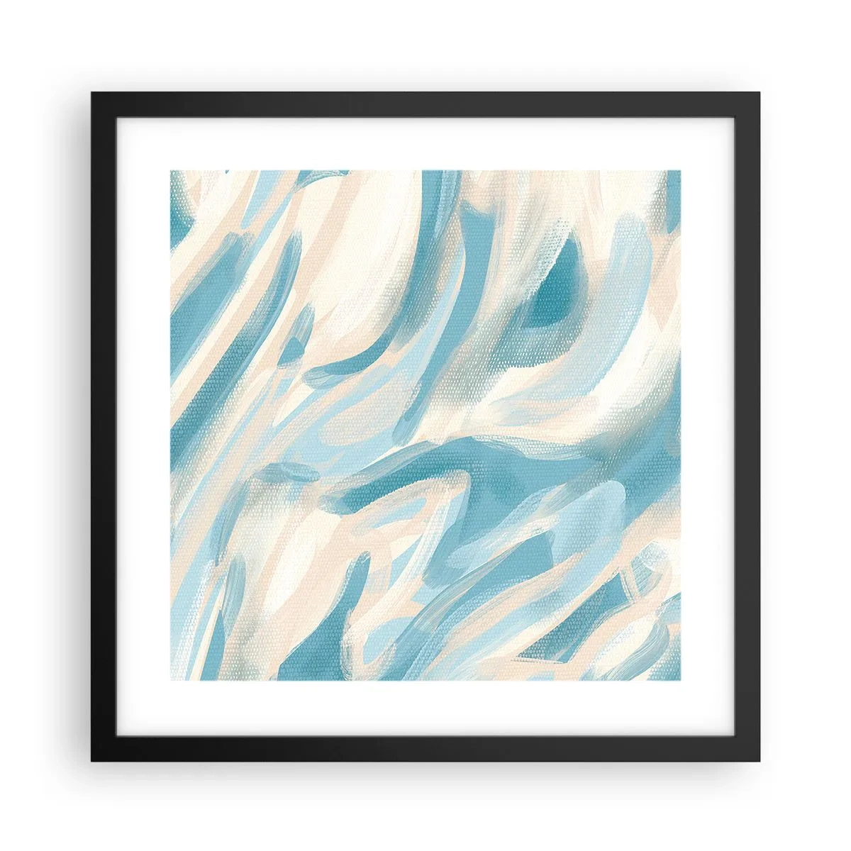 Póster en marco negro - Brisas primaverales - 40x40 cm