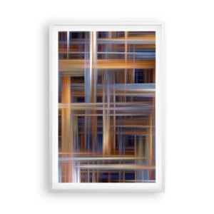 Póster en marco blanco - Tejido de luz - 61x91 cm