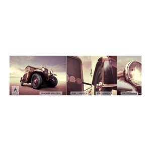 Muestra de fotomural autoadhesivo Deluxe Sticker - Volvamos a los maravillosos viejos tiempos... - Automotor, coche retro, Vintage - 100x30 cm