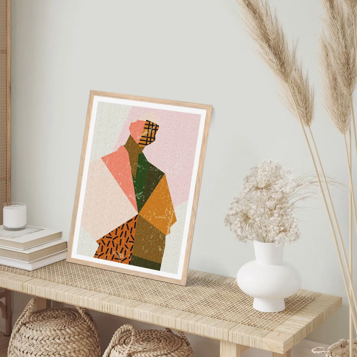 Póster en marco roble claro - El hombre, un ser complejo - 70x100 cm